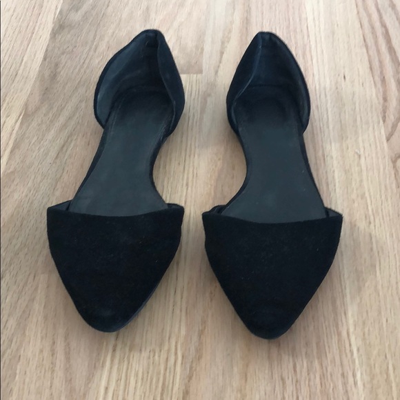 LIGHTLY WORN Black Flat Shoes - Picture 1 of 3